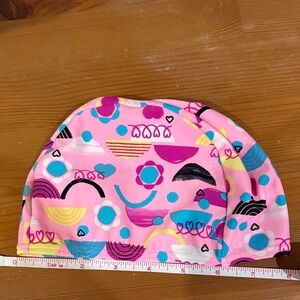 Playful Pink Kids Swim Cap